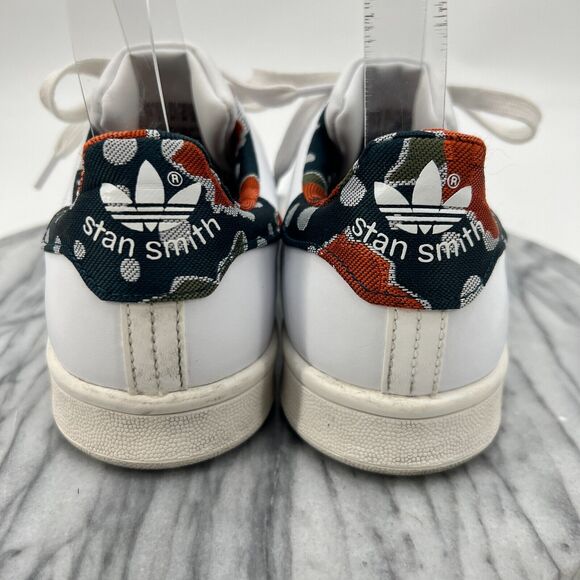Adidas Womens 7 Stan Smith Tennis Shoe White Low Top Classic Lace Up Sneaker - Picture 5 of 11